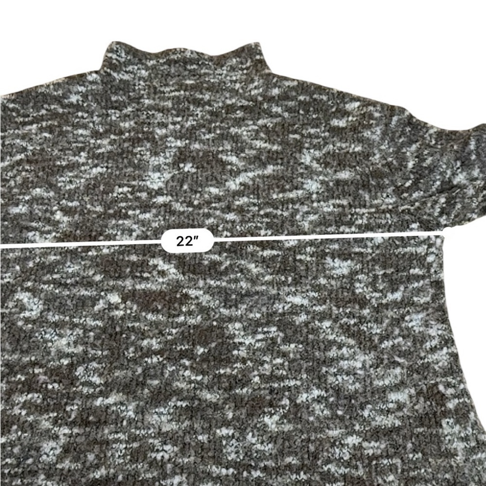 CAROLE LITTLE SPORT Brown Boucle High Neck Sweater Ladies Medium 90s - Picture 9 of 10